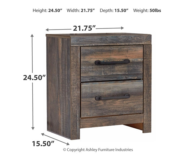 Drystan Panel Bed With Mirrored Dresser, Chest And 2 Nightstands