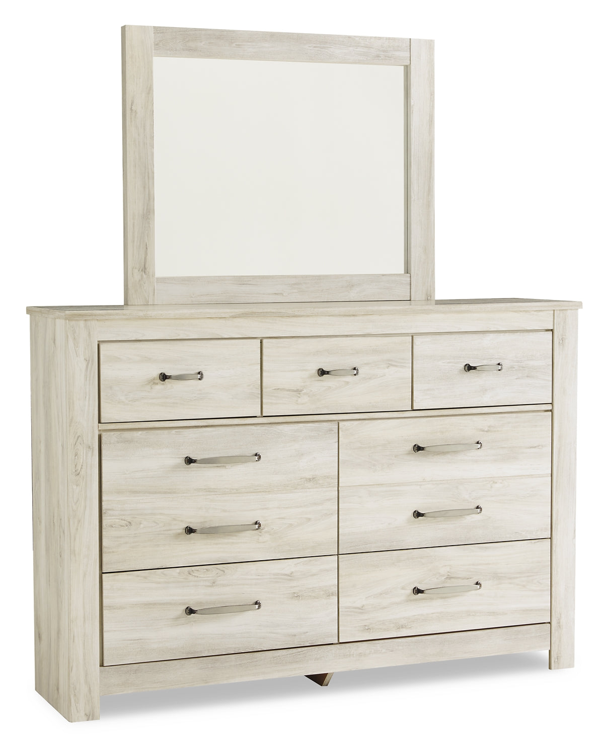 Bellaby Platform Bed With 2 Storage Drawers With Mirrored Dresser, Chest And Nightstand