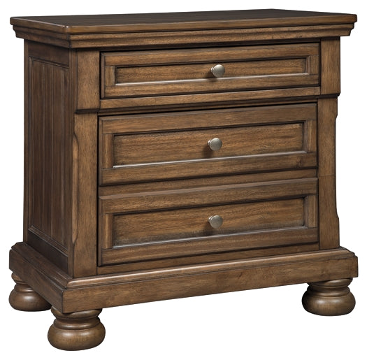 Flynnter Sleigh Bed With 2 Storage Drawers With Mirrored Dresser, Chest And 2 Nightstands