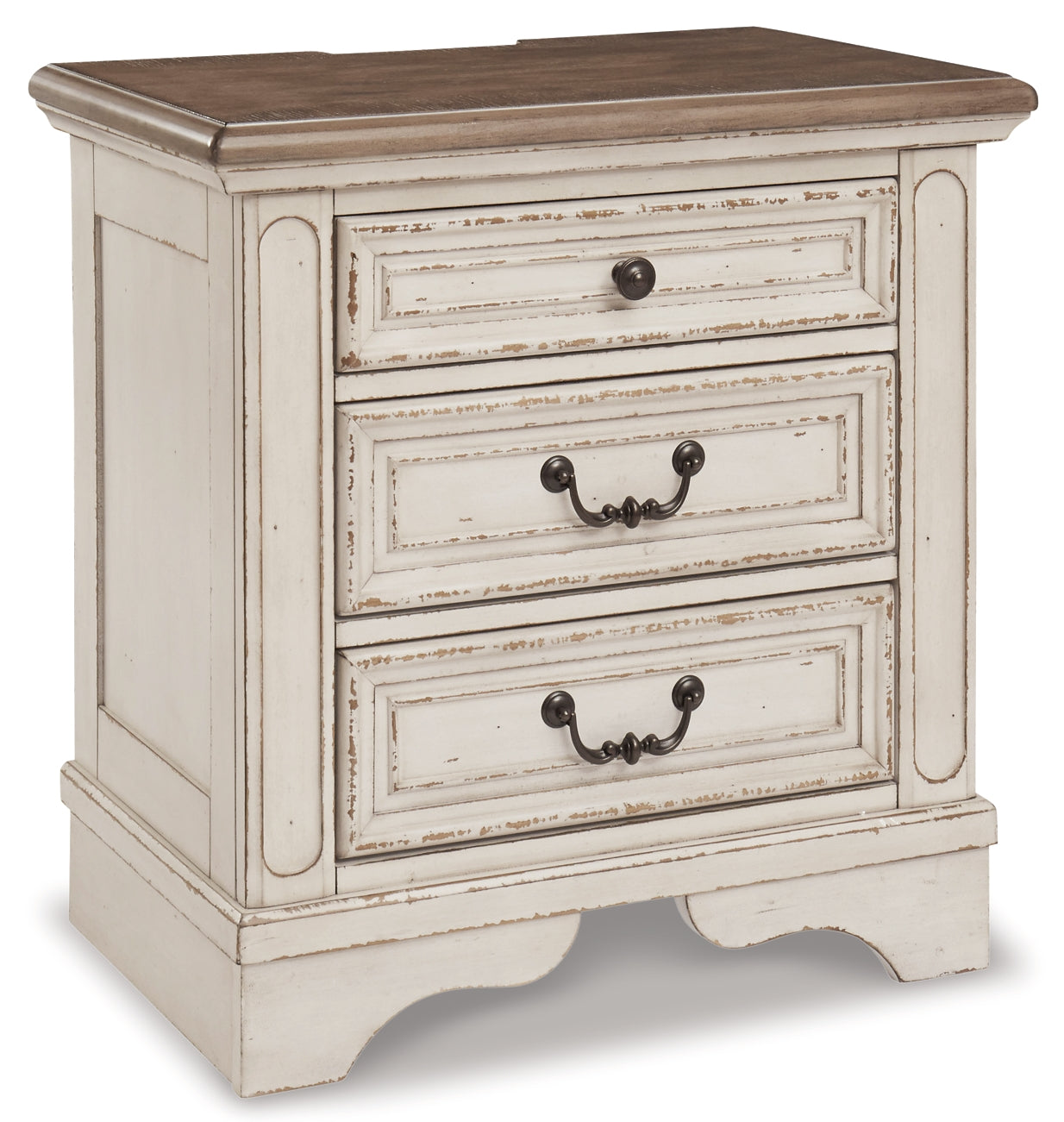Realyn Upholstered Panel Bed With Mirrored Dresser, Chest And Nightstand