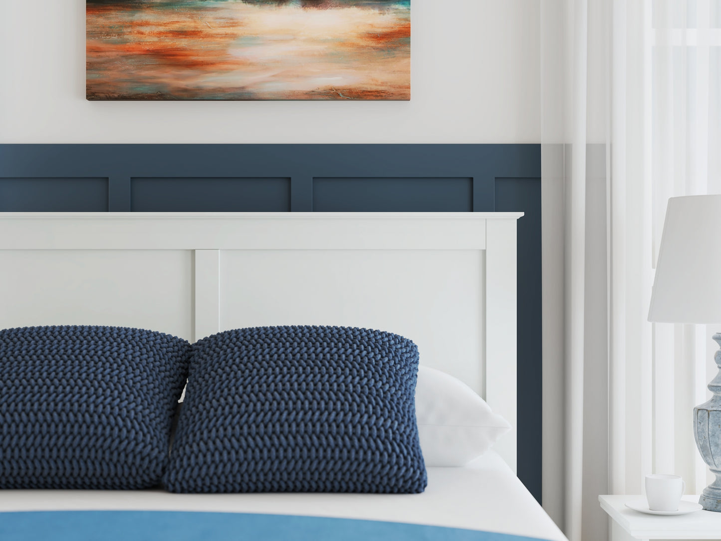 Bostwick Shoals Queen Panel Bed with Mirrored Dresser and Nightstand