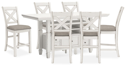 Robbinsdale Counter Height Dining Table and 6 Barstools