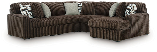 Midnight-Madness 5-Piece Sectional with Chaise