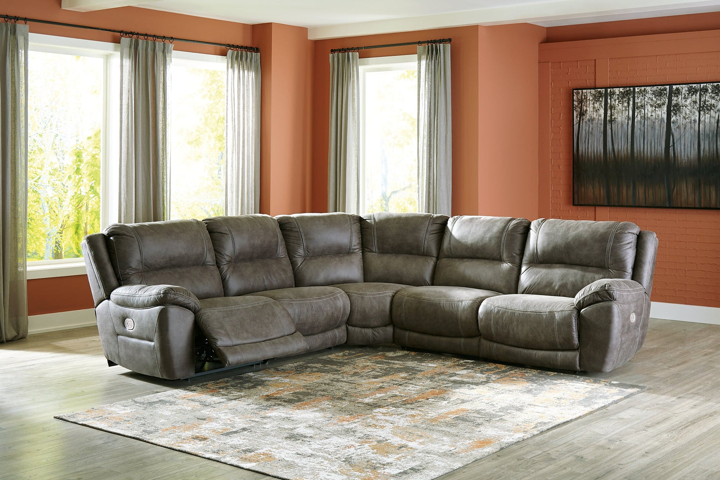 Cranedall 5-Piece Power Reclining Sectional