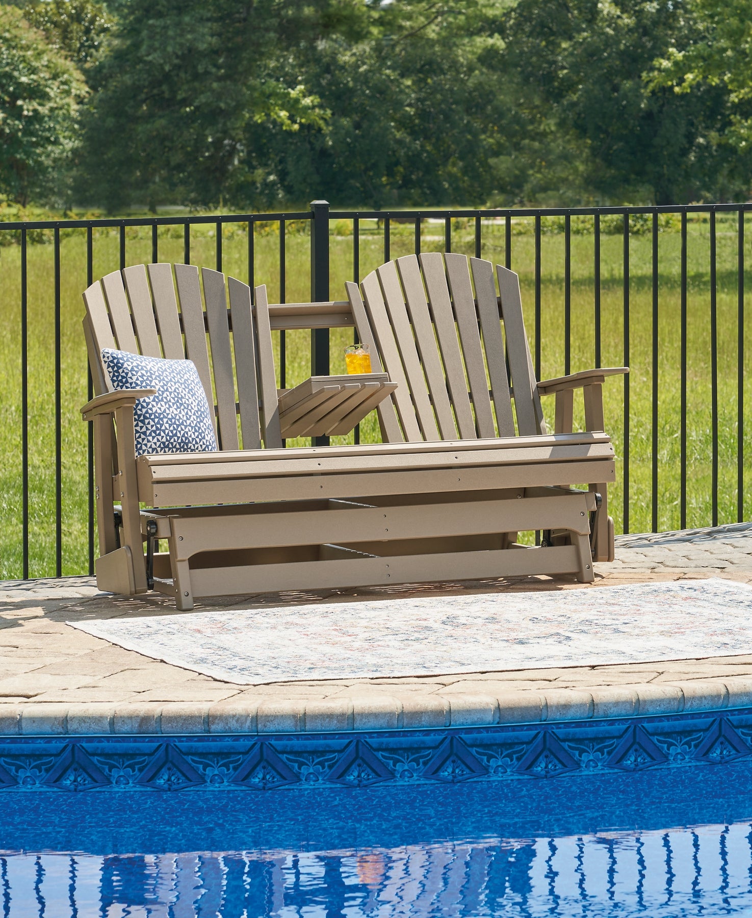 Adirondack loveseat glider discount