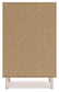 Wistenpine Full Upholstered Panel Headboard with Mirrored Dresser, Chest and 2 Nightstands