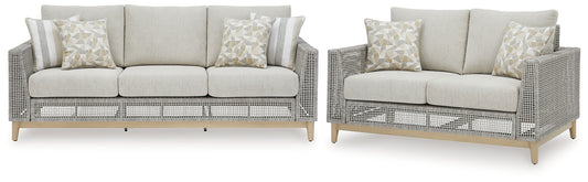 Seton Creek Outdoor Sofa and Loveseat