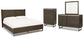 Arkenton King Panel Bed with Mirrored Dresser and Chest