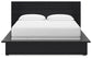 Londer California King Panel Bed with Mirrored Dresser and Chest