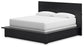 Londer California King Panel Bed with Mirrored Dresser and Chest