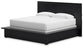 Londer King Panel Bed with Mirrored Dresser