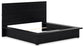 Londer King Panel Bed with Mirrored Dresser and 2 Nightstands