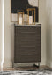 Arkenton Queen Panel Bed with Mirrored Dresser and Chest