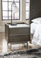 Arkenton California King Panel Bed with Mirrored Dresser, Chest and 2 Nightstands