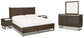Arkenton King Panel Bed with Mirrored Dresser and 2 Nightstands
