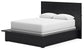 Londer Queen Panel Bed with Mirrored Dresser and 2 Nightstands