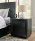 Londer Queen Panel Bed with Mirrored Dresser and 2 Nightstands