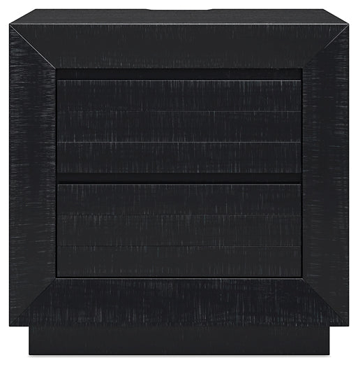 Londer Queen Panel Bed with Mirrored Dresser, Chest and 2 Nightstands