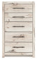 Lawroy King Panel Bed with Mirrored Dresser and Chest