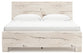 Lawroy King Panel Bed with Mirrored Dresser and Chest