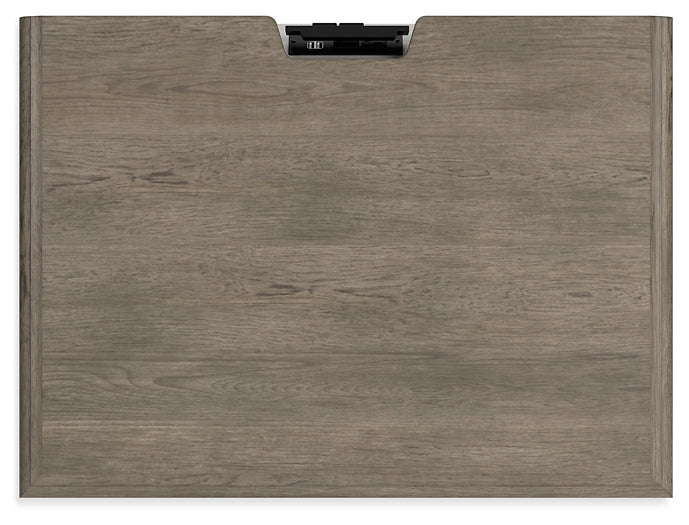 Lexorne California King Sleigh Bed with Mirrored Dresser, Chest and Nightstand