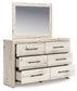 Lawroy Queen Panel Storage Bed with Mirrored Dresser, Chest and Nightstand