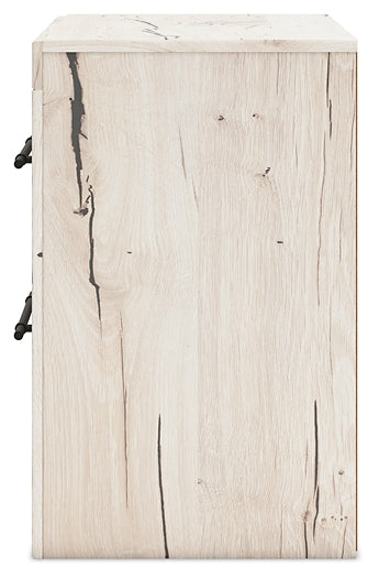 Lawroy Queen Panel Storage Bed with Mirrored Dresser, Chest and Nightstand