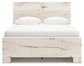 Lawroy Queen Panel Bed with Mirrored Dresser and Chest