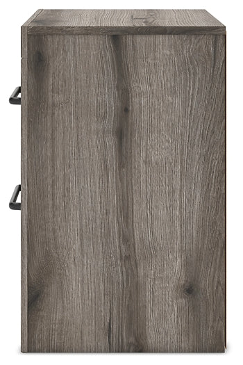 Graystorm Queen Panel Bed with Mirrored Dresser and Nightstand