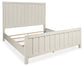 Shaybrock King Panel Bed with Mirrored Dresser and Chest