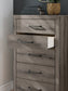 Graystorm Twin Panel Storage Bed with Mirrored Dresser and Chest