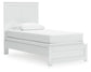 Bostwick Shoals Twin Panel Bed with Mirrored Dresser and Nightstand