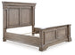 Blairhurst California King Panel Bed with Mirrored Dresser and Chest