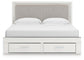 Zuraleus King Upholstered Panel Platform Storage Bed