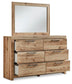Hyanna Full Panel Storage Bed, Dresser, Mirror and Nightstand