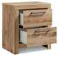 Hyanna King Panel Storage Bed with 2 Under Bed Storage Drawers, Dresser, Mirror, Chest and Nightstand