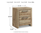 Hyanna King Panel Bed, Dresser, Mirror, Chest and Nightstand