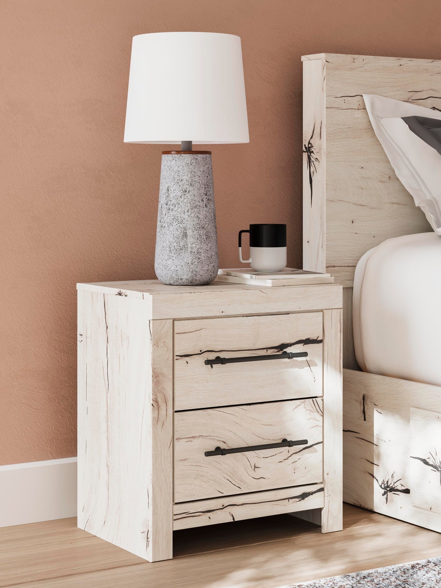 Lawroy Queen Panel Headboard, Dresser, Mirror, Chest and Nightstand