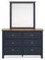 Landocken Full Panel Headboard, Dresser, Mirror, Chest and Nightstand
