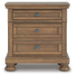 Feddinger California King Panel Bed with Mirrored Dresser, Chest and Nightstand