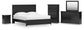 Maribel King Panel Bed, Dresser, Mirror, Chest and Nightstand