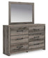 Graystorm Full Panel Bed, Dresser, Mirror, Chest and Nightstand