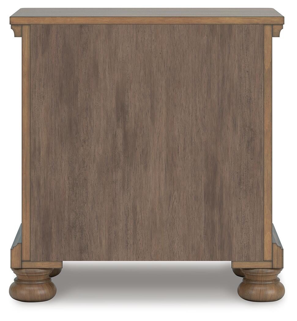 Feddinger California King Panel Bed with Mirrored Dresser and Nightstand