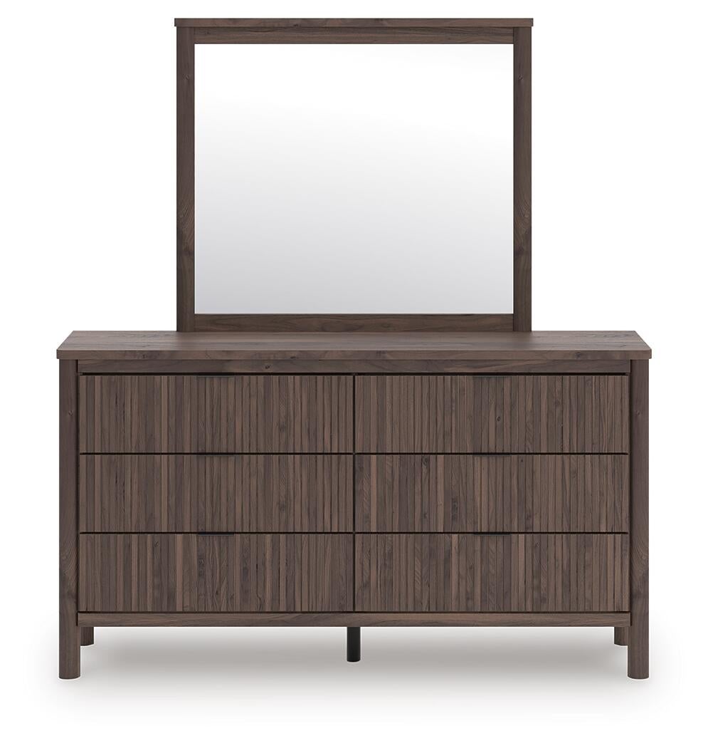 Pamytta Full Panel Bed, Dresser, Mirror, Chest and Nightstand