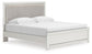 Zuraleus King Upholstered Panel Platform Bed, Dresser, Mirror, Chest and Nightstand