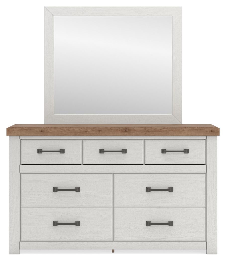 Savonport King Panel Bed with Storage. Dresser, Mirror and Nightstand