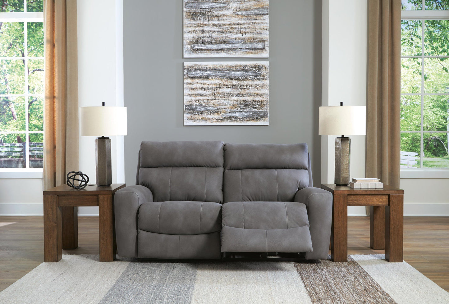Next-Gen Durapella 2-Piece Power Reclining Sectional Loveseat